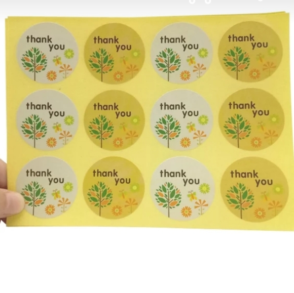 220 stikers thankyou and merry Christmas set - Picture 7 of 8